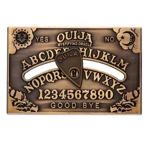 Ouija Board Metal Lapel Pin Movable Planchette Brand New Occult Metaphysical